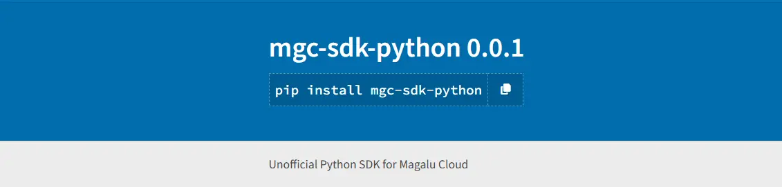 MGC SDK Python