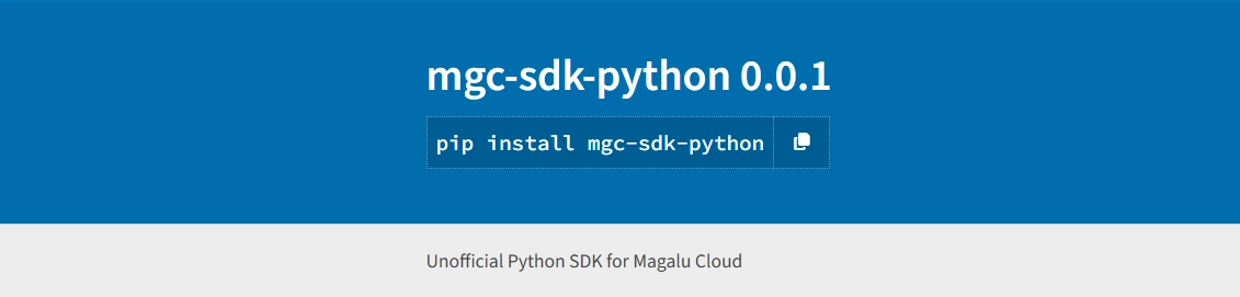MGC SDK Python